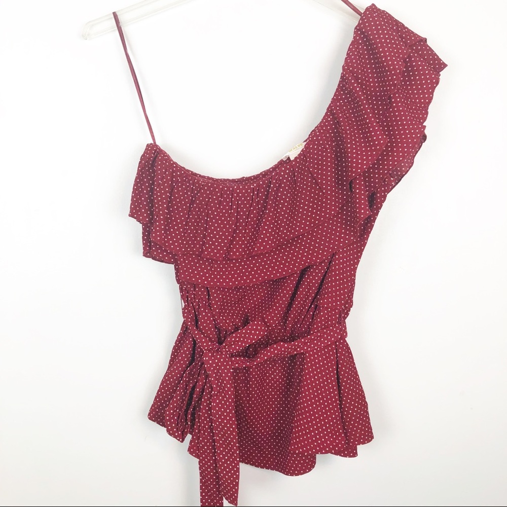 Anthropologie Rita Ruffled One Shoulder Top - Picture 4 of 8